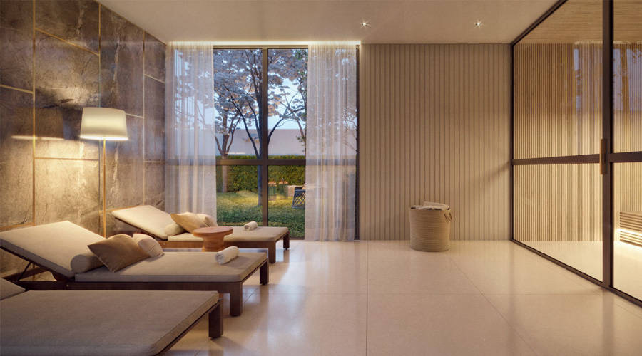 One Park Perdizes - Sala de descanço e Sauna